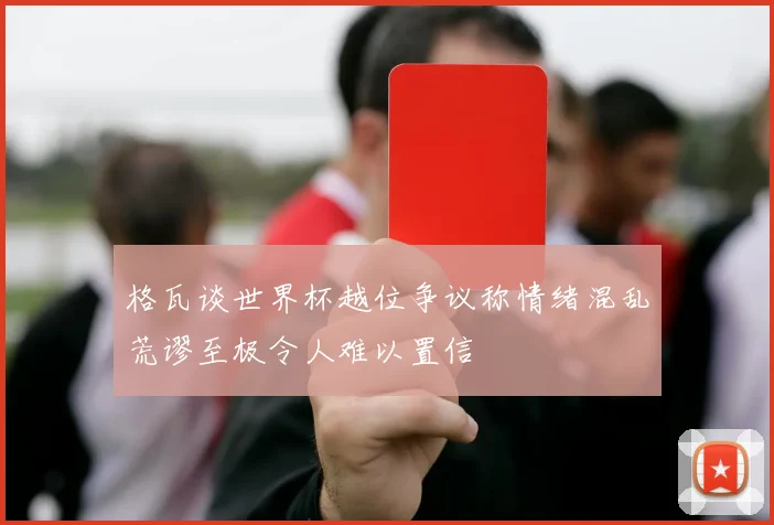 格瓦谈世界杯越位争议称情绪混乱荒谬至极令人难以置信